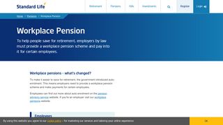Workplace Pension - Standard Life UK