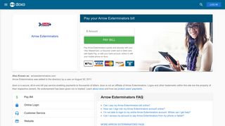 Arrow Exterminators: Login, Bill Pay, Customer Service and Care Sign-In