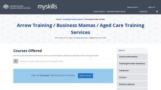 Arrow Training / Business Mamas / Aged Care Training Services ...