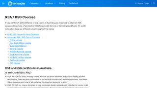 The definitive guide to RSA / RSG courses in Australia - Backpacker ...