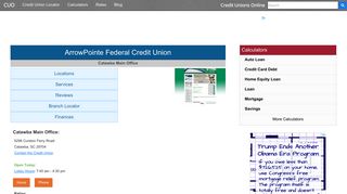 ArrowPointe Federal Credit Union - Catawba, SC - Credit Unions Online