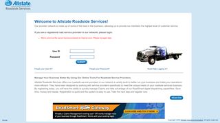 Login - Allstate Roadside Services Provider Portal