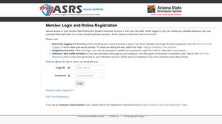 myASRS | Arizona State Retirement System :: Member Login and ...