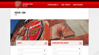 Register or Login - Arsenal