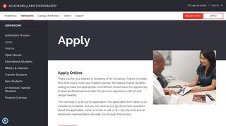 Apply | Academy of Art University