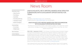 2018 Scholastic Art & Writing Awards Now Open For Submissions with ...