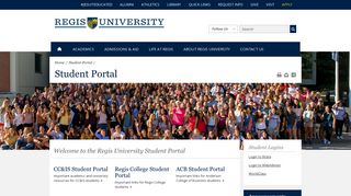 Student Portal - Regis University - A Denver Colorado College