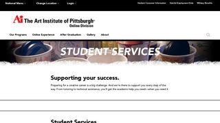 Student Services | The Art Institute of Pittsburgh - Online Division