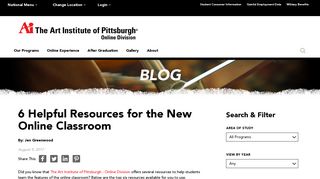 6 Helpful Resources for the New Online Classroom - The Art Institutes