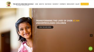 Art of Living Free Schools - Educate a Child | Donate for School