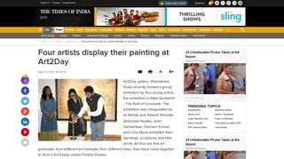 Four artists display their painting at Art2Day | Pune News - Times of India