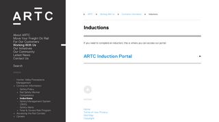 Inductions – ARTC