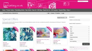 Discounted Original Art | Special Offers | ArtGallery.co.uk