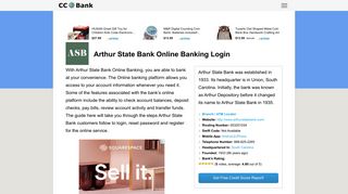 Arthur State Bank Online Banking Login - CC Bank