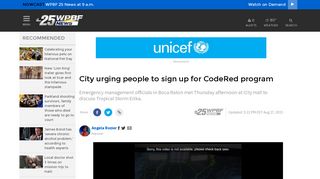 City urging people to sign up for CodeRed program - WPBF.com