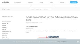 Add a custom logo to your Articulate Online login page - Articulate ...