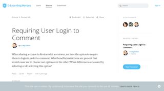 Requiring User Login to Comment - Articulate Review Discussions ...