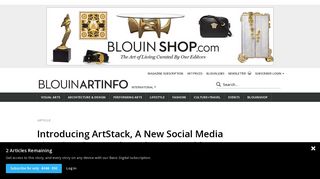 Introducing ArtStack, A New Social Media Site Aimed Squarely at the ...