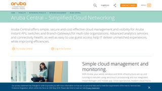 Aruba Central | Cloud Managed Networking for Wired, Wireless, and ...