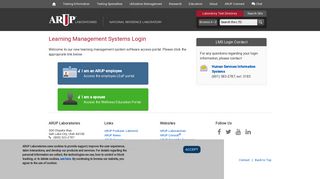 Learning Management Systems Login | ARUP Laboratories
