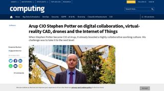 Arup CIO Stephen Potter on digital collaboration, virtual-reality CAD ...