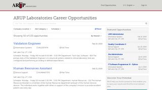 ARUP Laboratories Career Opportunities - My Job Search