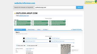 outlook.arup.com at Website Informer. Sign In. Visit Outlook Arup.