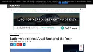 Nationwide wins Arval Broker of the Year | Leasing Broker News