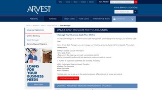 Manage Your Cash Flow with Online Cash Manager | Arvest Bank