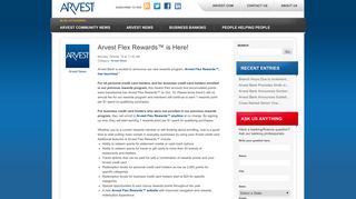 Arvest Blog - Arvest Flex Rewards™ is Here!