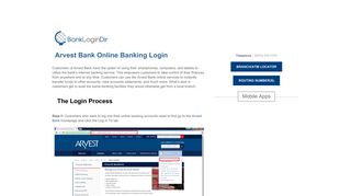 Arvest Bank Online Banking Login | banklogindir.com - Online ...