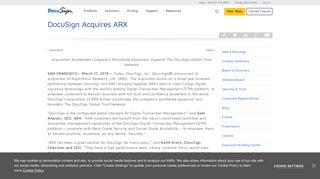 DocuSign Acquires ARX | DocuSign