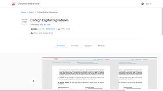 CoSign Digital Signatures - Google Chrome