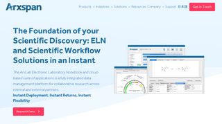 Arxspan - Cloud Based ELN Software Electronic Lab Notebook