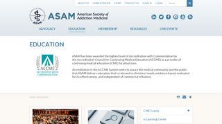 ASAM Education - American Society of Addiction Medicine