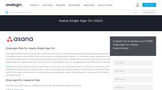 Asana SAML Single Sign-On (SSO) - Asana Active Directory, LDAP ...