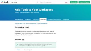 Asana for Slack – Slack Help Center