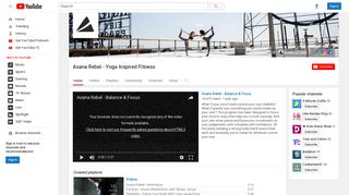 Asana Rebel - Yoga Inspired Fitness - YouTube