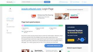 Access asaub.orbund.com. Login Page