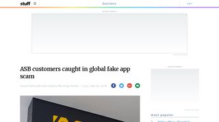 ASB customers caught in global fake app scam | Stuff.co.nz
