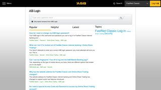 ASB Help : ASB-Login
