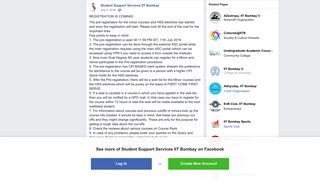Student Support Services IIT Bombay - Facebook