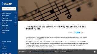 Joining ASCAP as a Writer? Here's Why You Should Join as a ...
