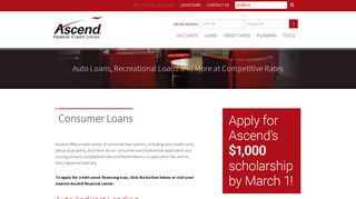 Auto Loans | Recreational Loans | Ascend Federal Credit Union