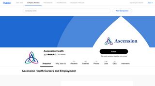 Ascension Health Careers and Employment | Indeed.com