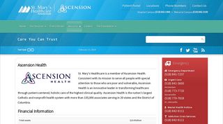 Ascension Health - St. Mary's Healthcare