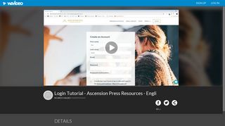 Login Tutorial - Ascension Press Resources - Engli - WeVideo