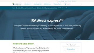 IRAdirect express™ - Ascensus