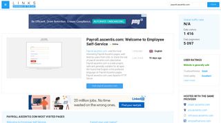 Visit Payroll.ascentis.com - Welcome to Employee Self-Service.