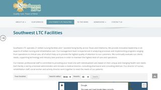 Southwest LTC Facilities – Southwest LTC